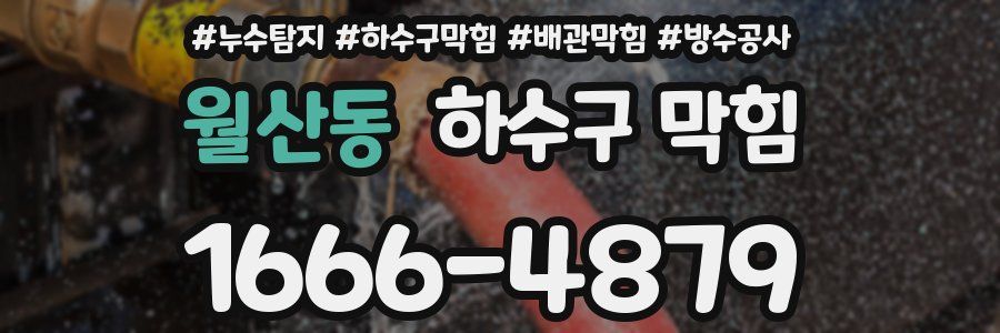 월산동 하수구 막힘