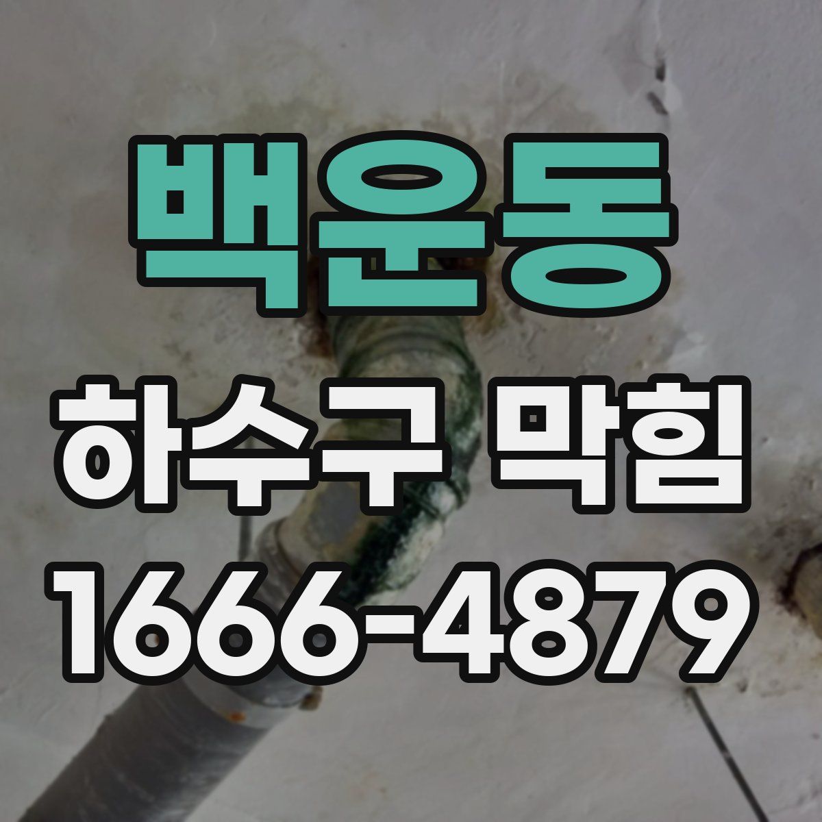 백운동 하수구 막힘