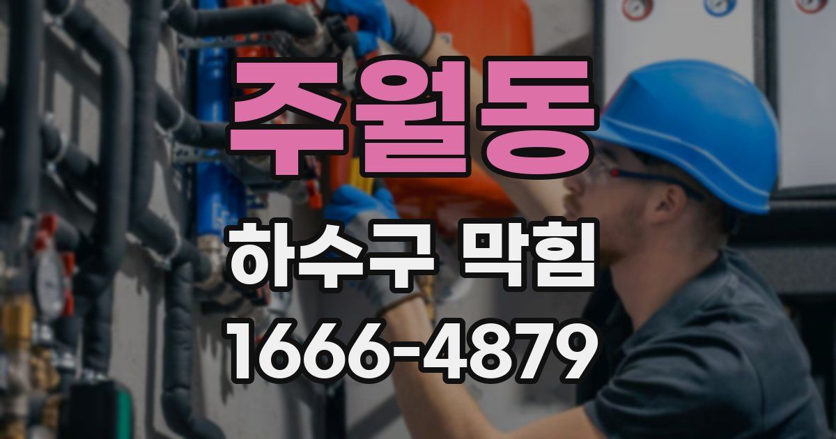 주월동 하수구 막힘