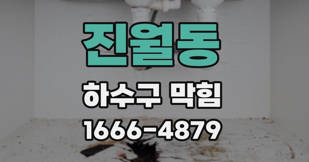 진월동 하수구 막힘