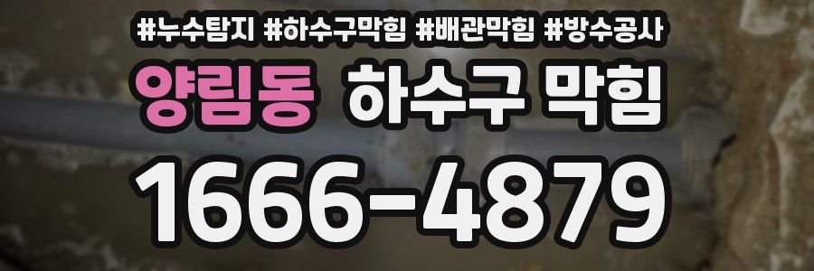 양림동 하수구 막힘