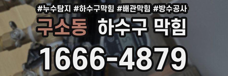 구소동 하수구 막힘