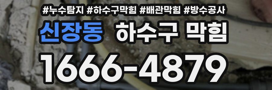 신장동 하수구 막힘
