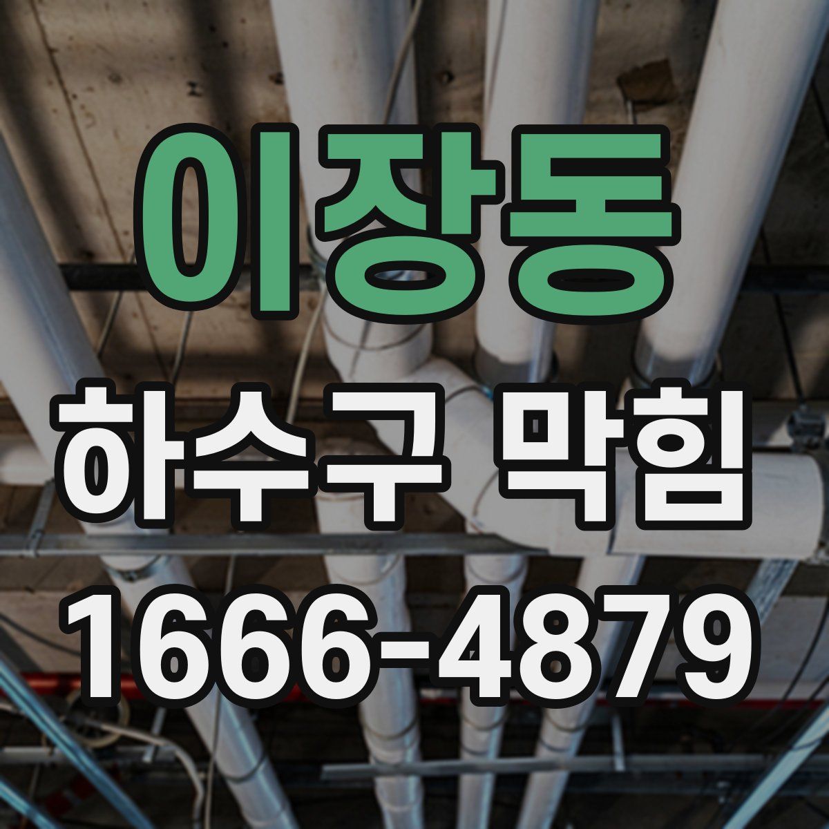 이장동 하수구 막힘