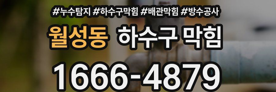 월성동 하수구 막힘