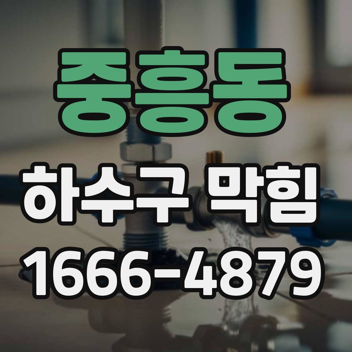 중흥동 하수구 막힘