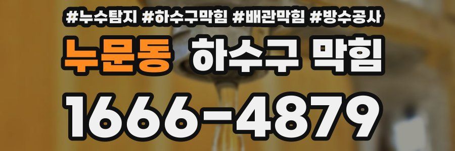누문동 하수구 막힘