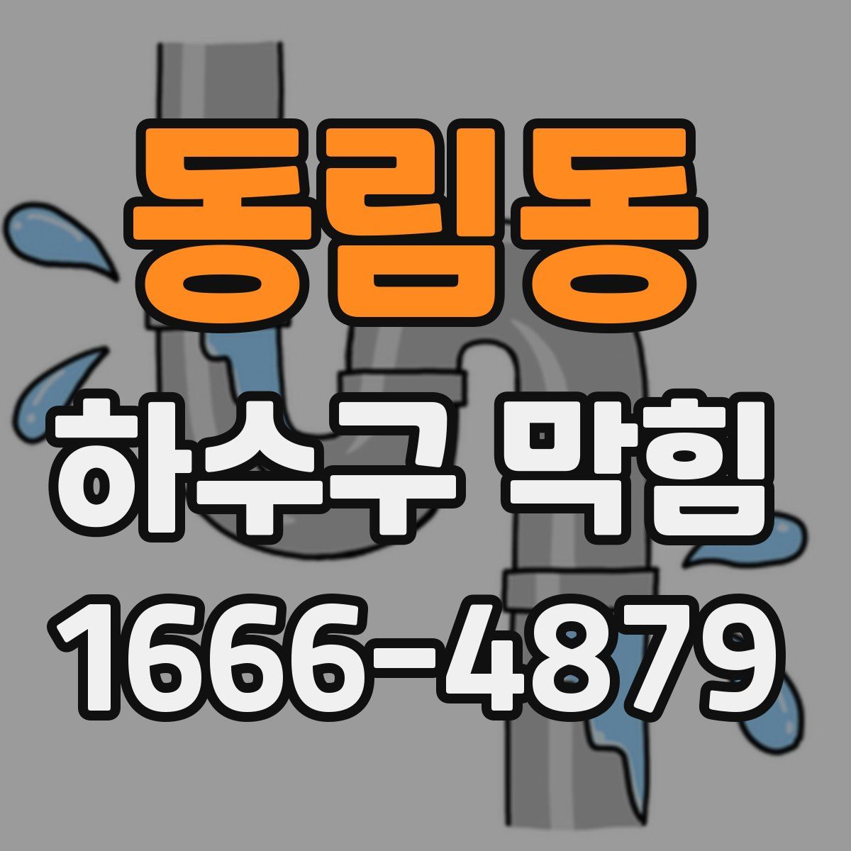 동림동 하수구 막힘
