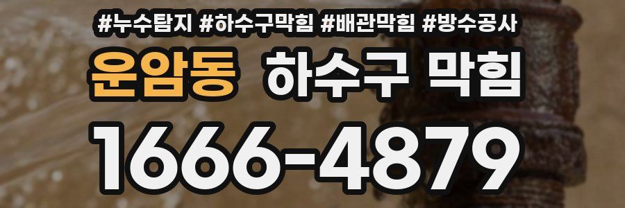 운암동 하수구 막힘