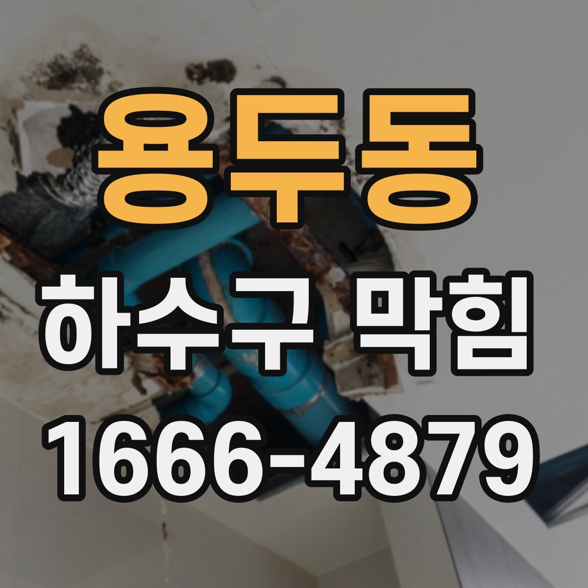 용두동 하수구 막힘