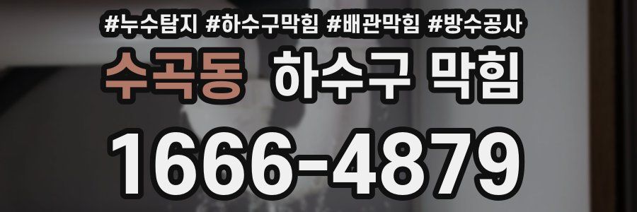 수곡동 하수구 막힘