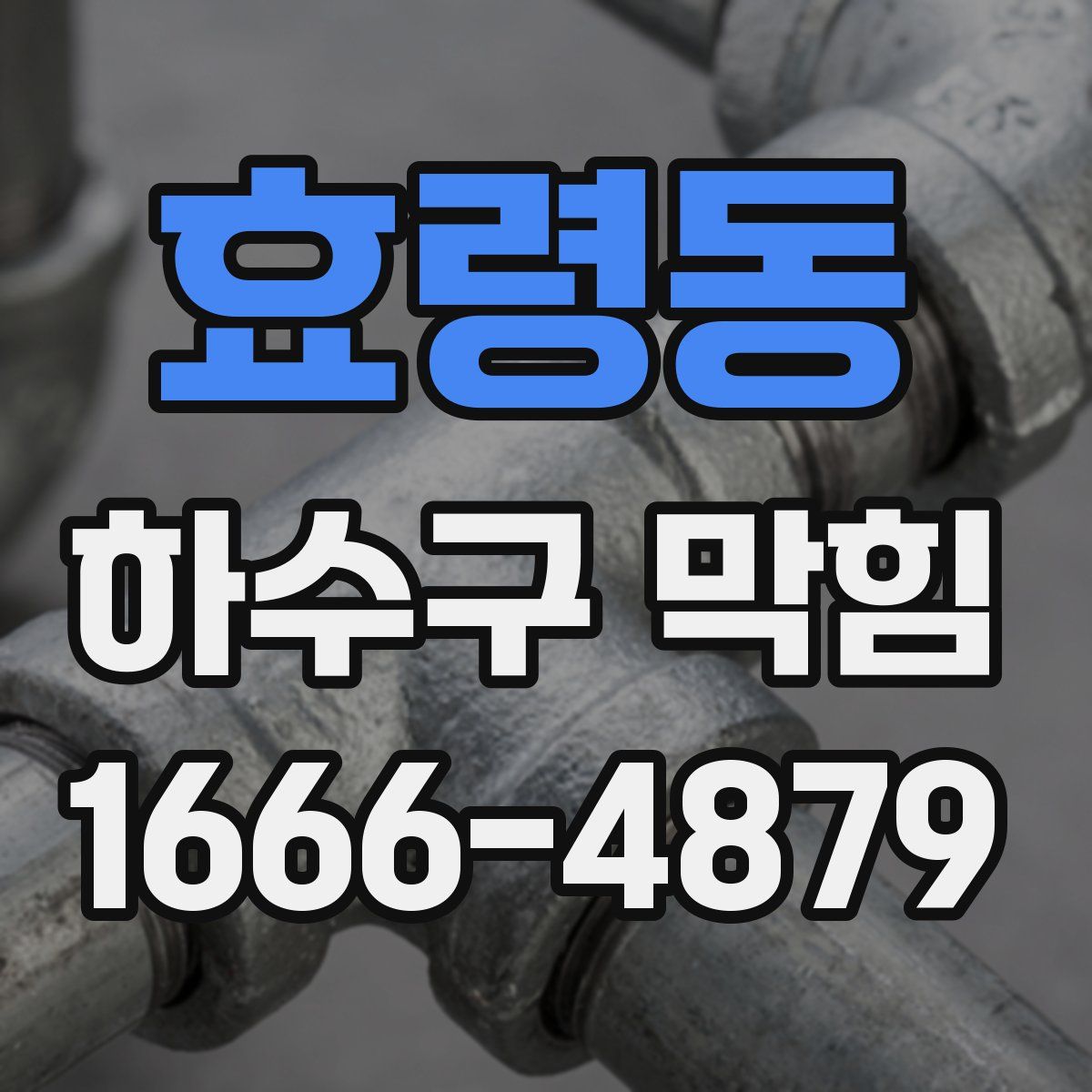 효령동 하수구 막힘