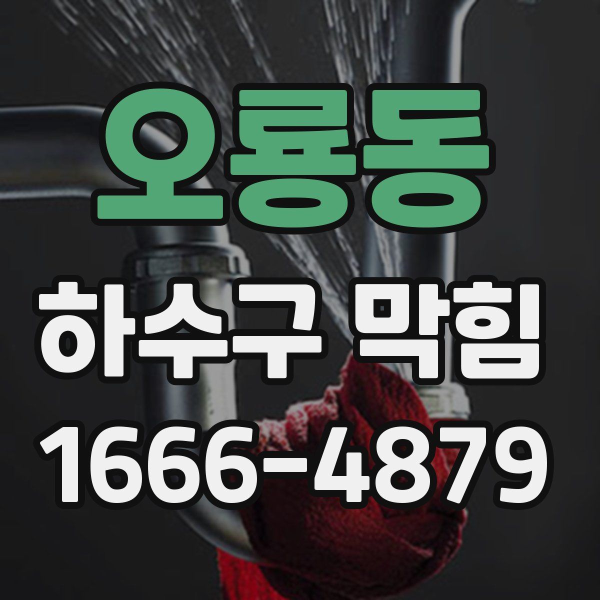 오룡동 하수구 막힘