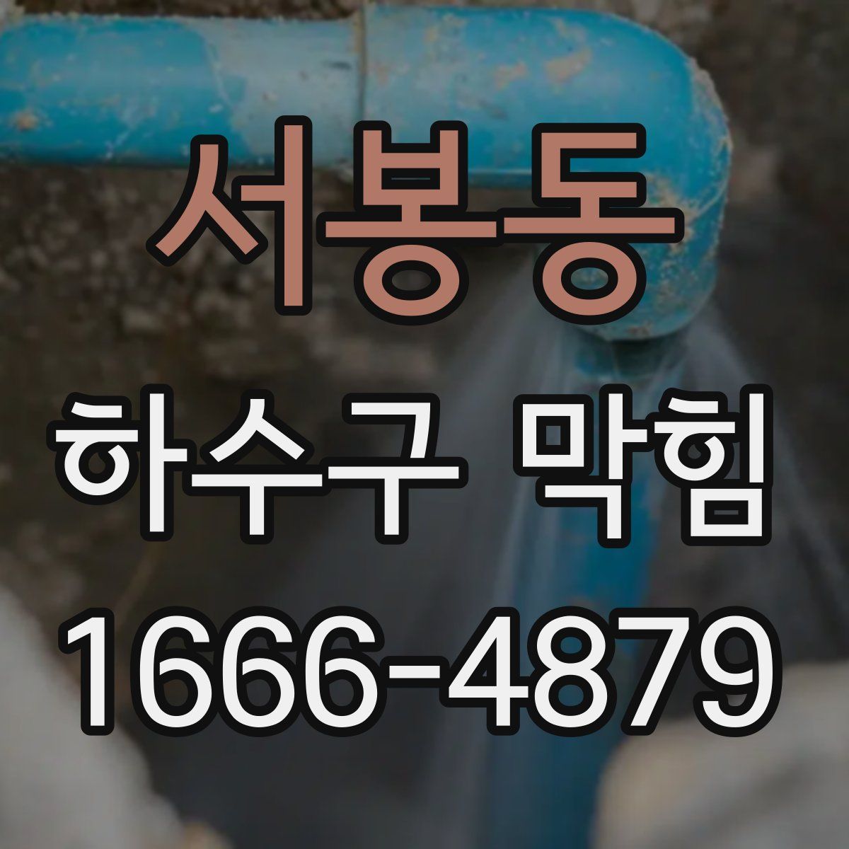 서봉동 하수구 막힘