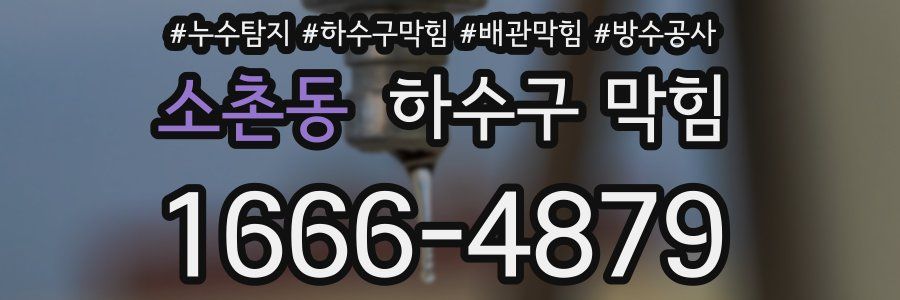 소촌동 하수구 막힘
