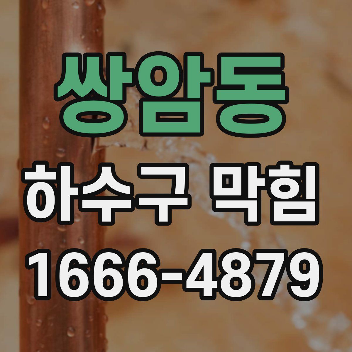 쌍암동 하수구 막힘