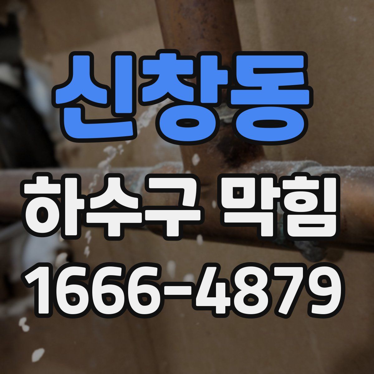 신창동 하수구 막힘