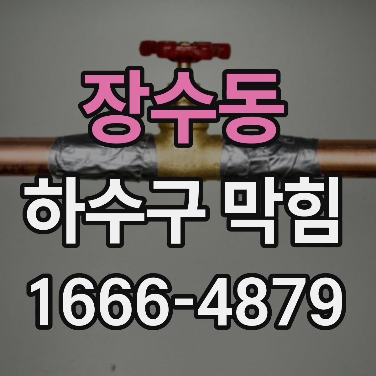 장수동 하수구 막힘