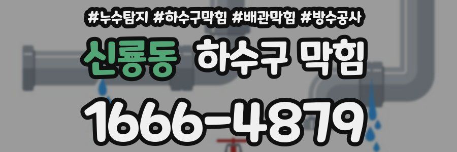신룡동 하수구 막힘