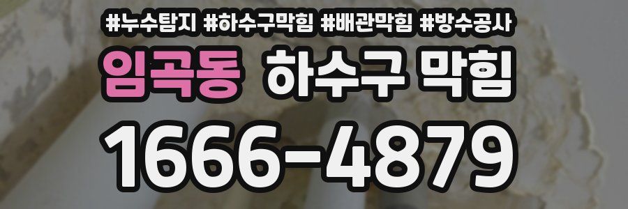 임곡동 하수구 막힘