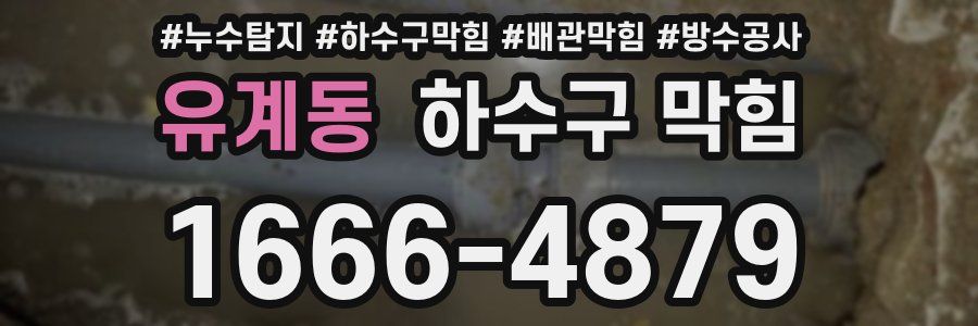 유계동 하수구 막힘