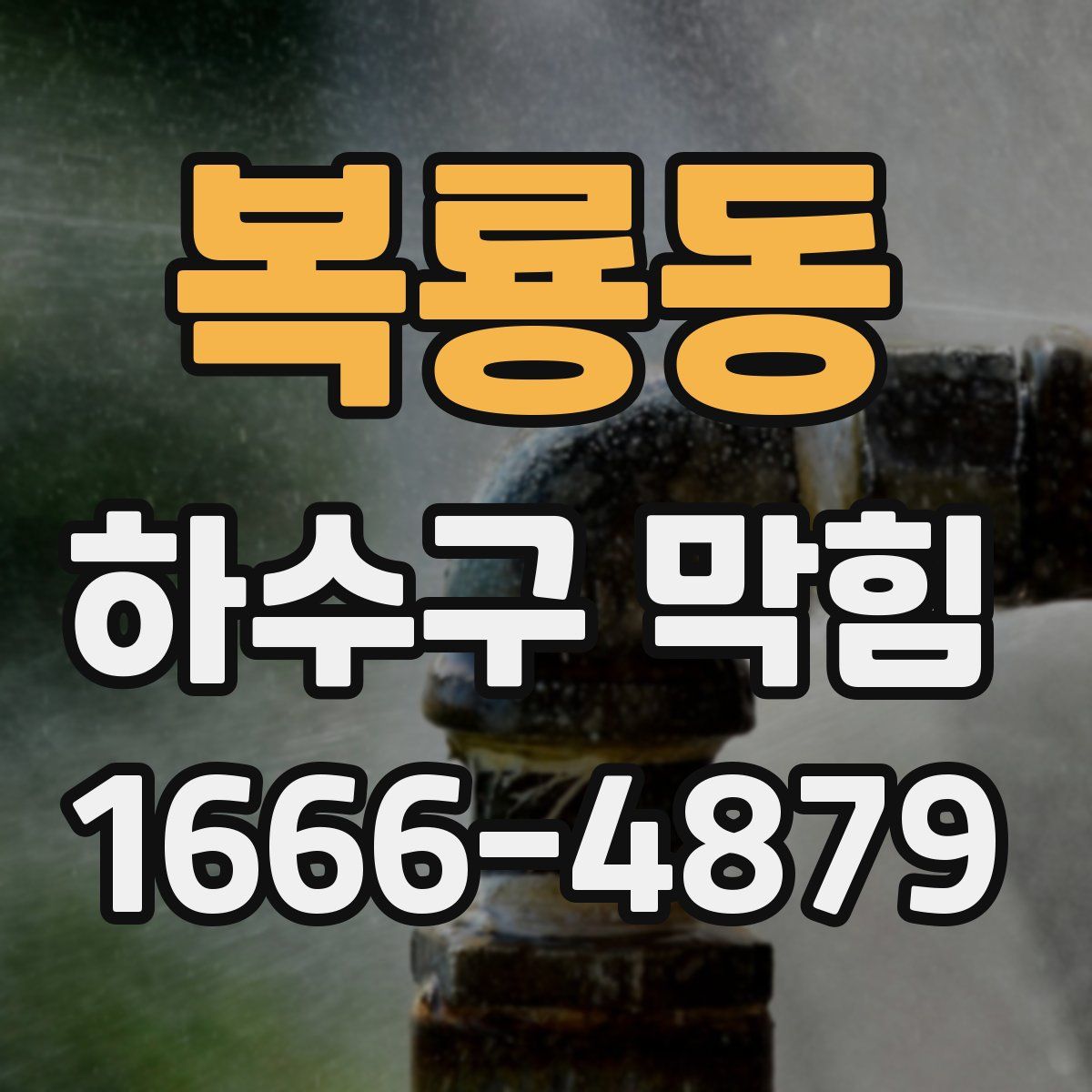 복룡동 하수구 막힘