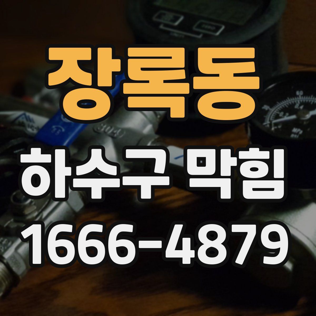 장록동 하수구 막힘