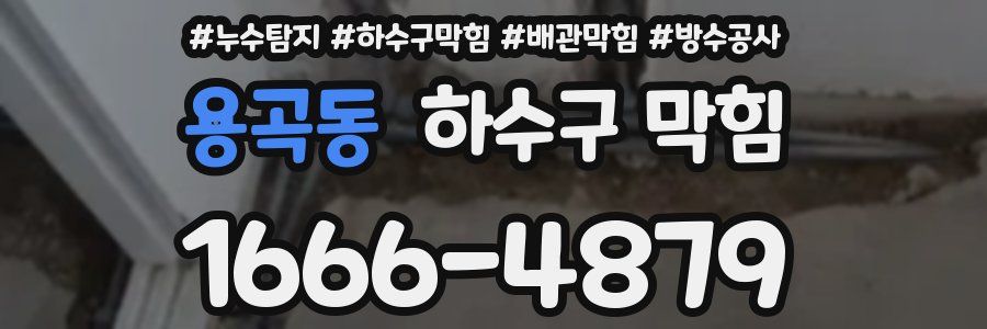 용곡동 하수구 막힘