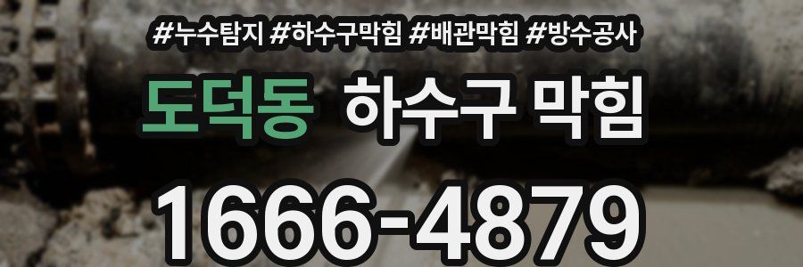 도덕동 하수구 막힘