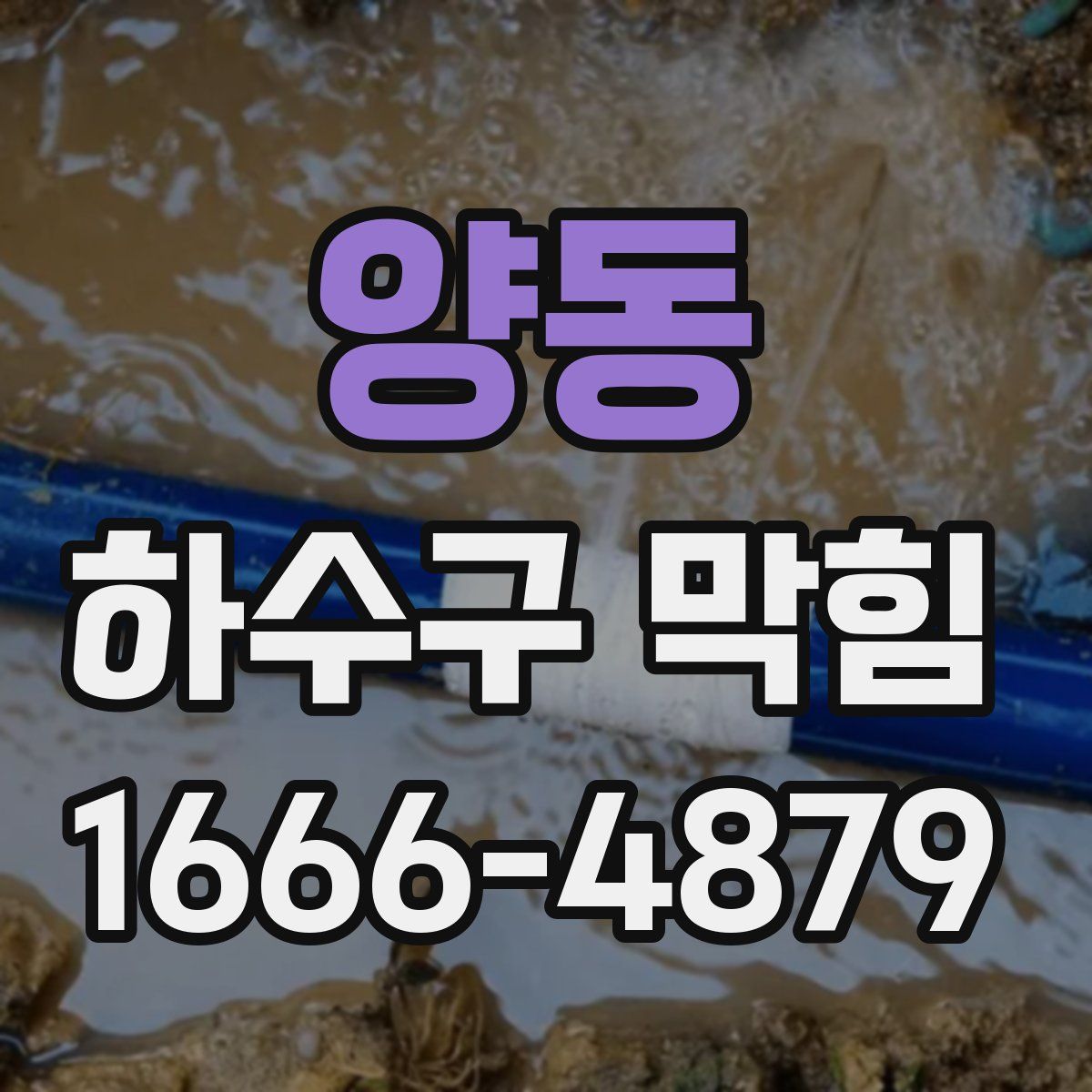 양동 하수구 막힘