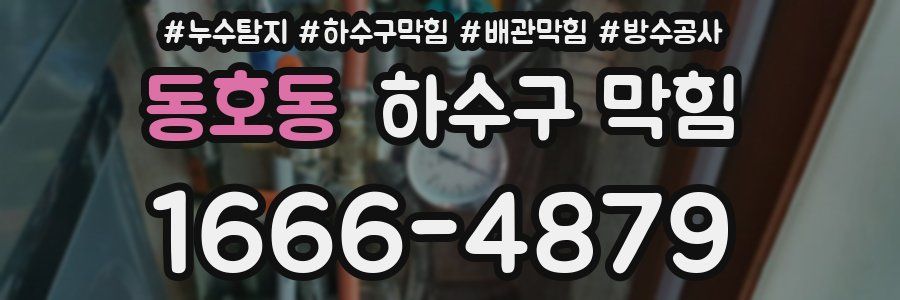 동호동 하수구 막힘