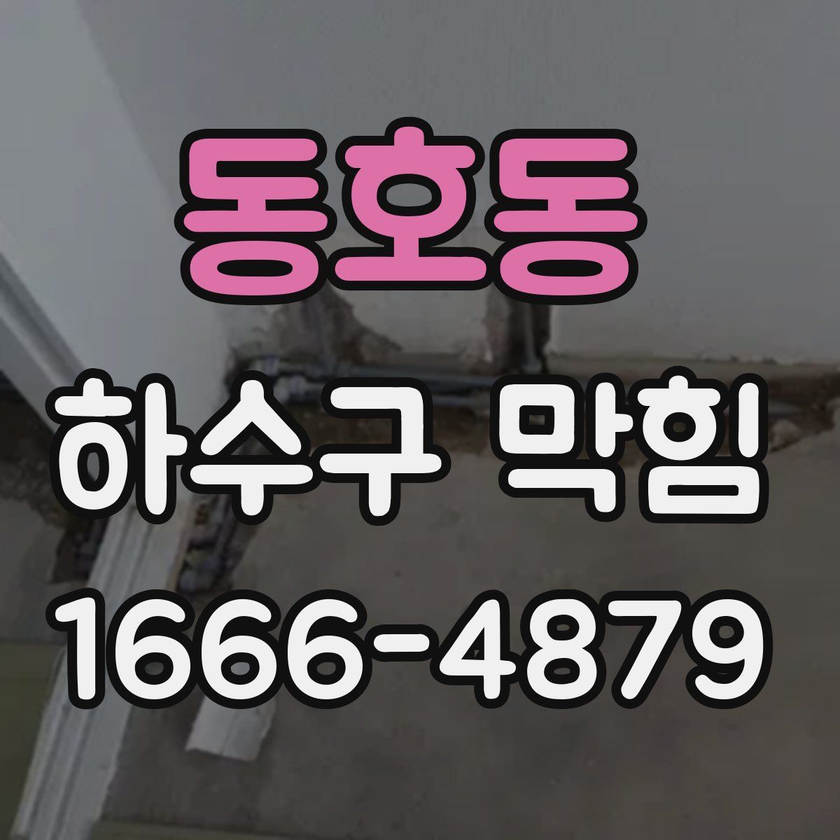 동호동 하수구 막힘
