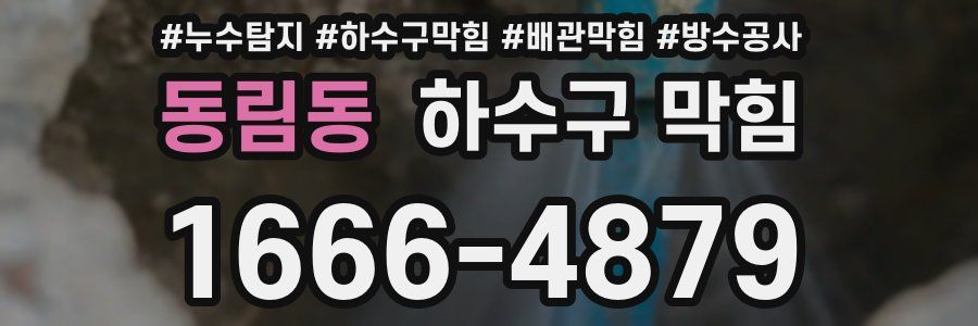 동림동 하수구 막힘