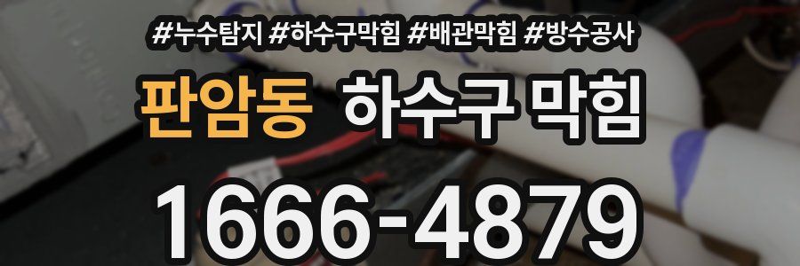 판암동 하수구 막힘