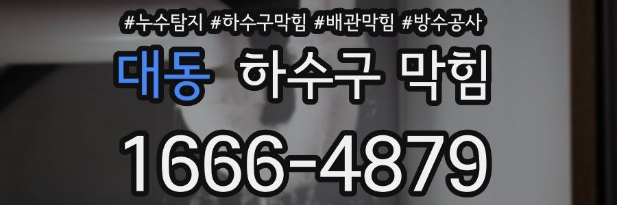 대동 하수구 막힘