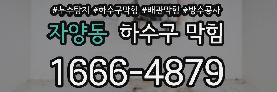 자양동 하수구 막힘