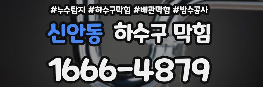 신안동 하수구 막힘