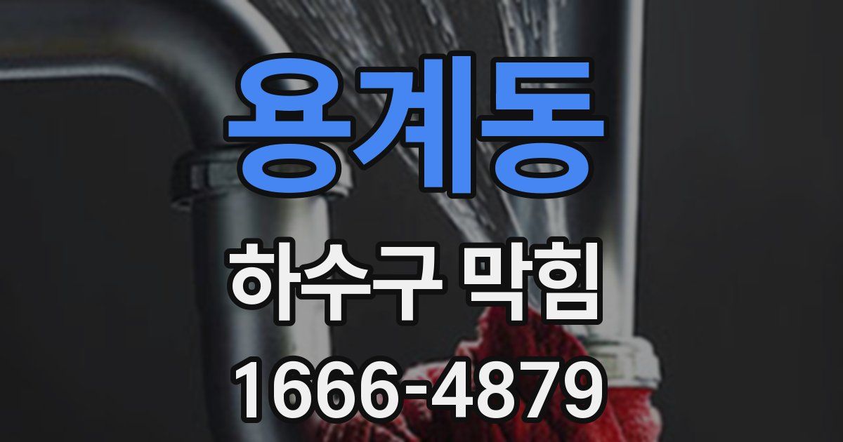 용계동 하수구 막힘
