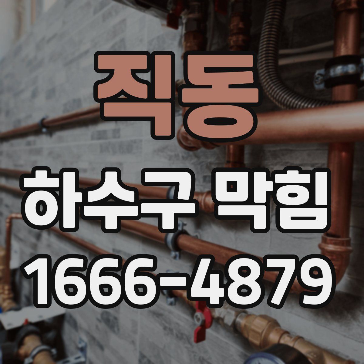 직동 하수구 막힘