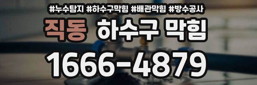 직동 하수구 막힘