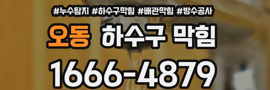 오동 하수구 막힘