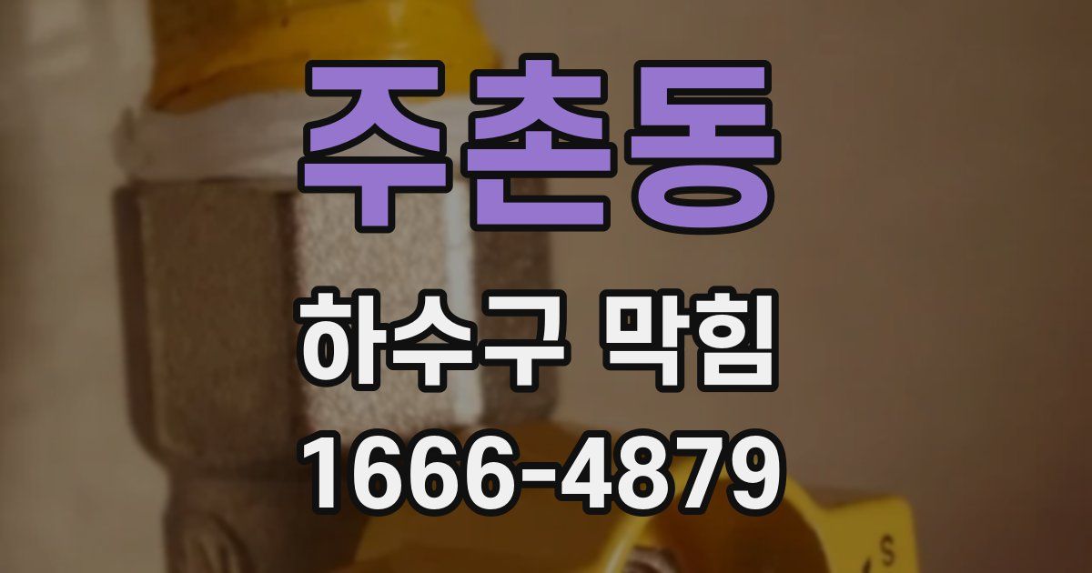 주촌동 하수구 막힘