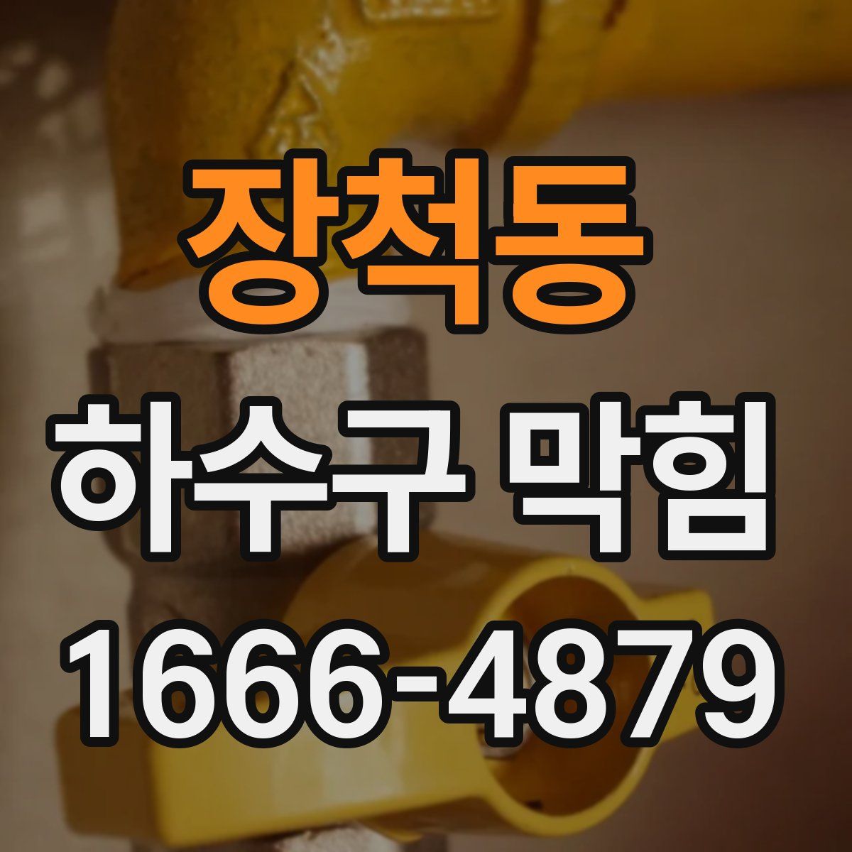 장척동 하수구 막힘