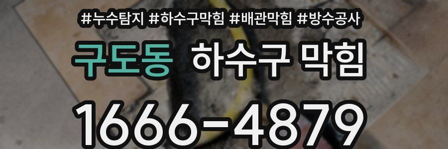 구도동 하수구 막힘