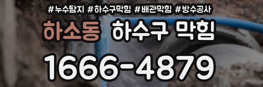 하소동 하수구 막힘