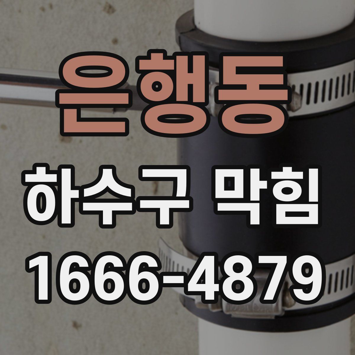 은행동 하수구 막힘