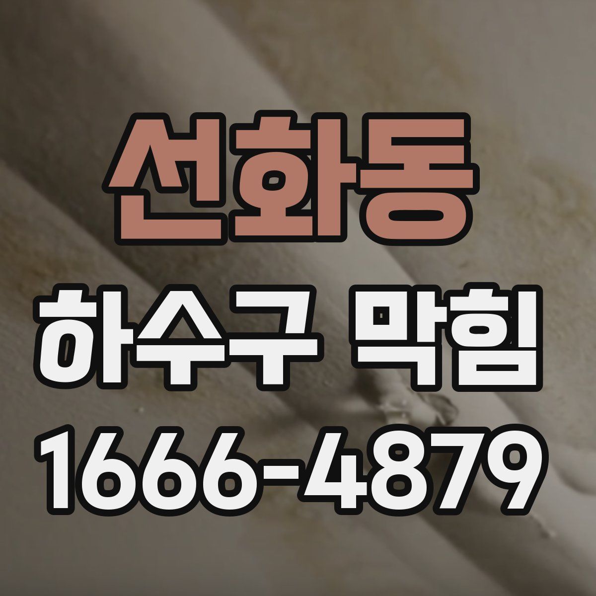 선화동 하수구 막힘