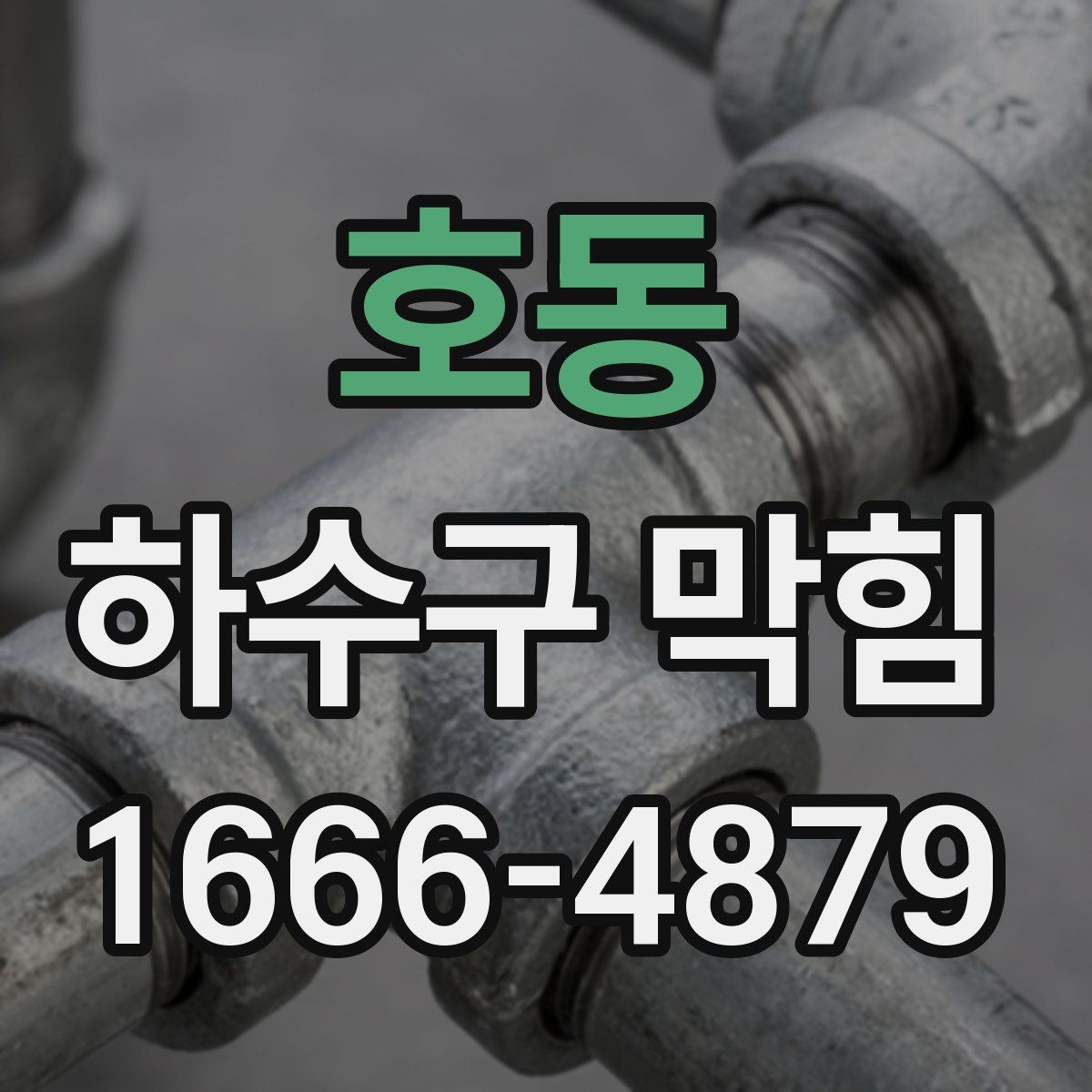 호동 하수구 막힘