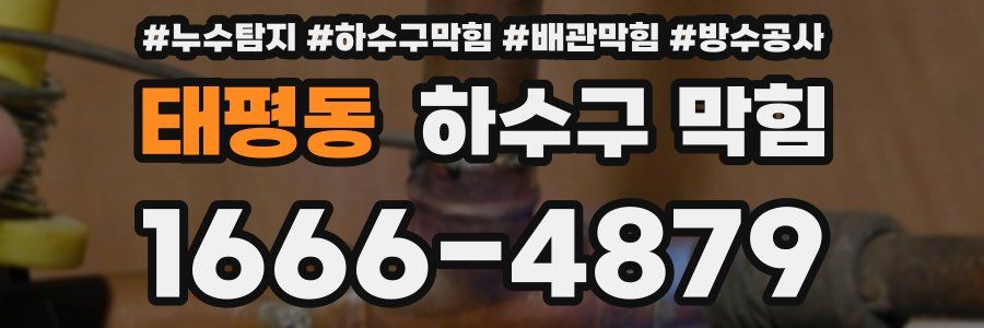 태평동 하수구 막힘