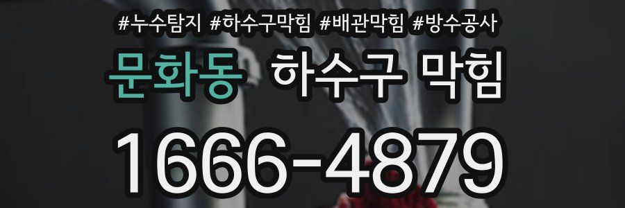 문화동 하수구 막힘